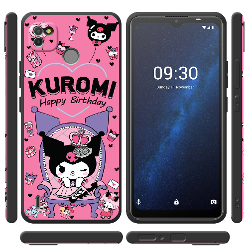 Чехол BoxFace Tecno Pop 4 LTE День народження Kuromi