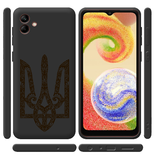 Чехол BoxFace Samsung Galaxy A04e (A042) Ukrainian Black Trident