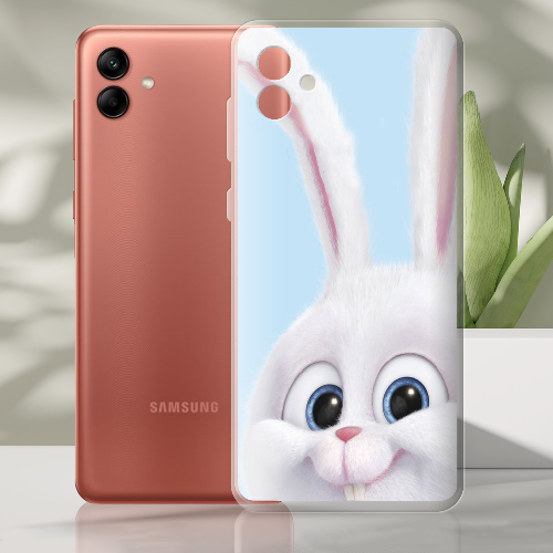 Чехол BoxFace Samsung Galaxy A04e (A042) Кролик Снежок