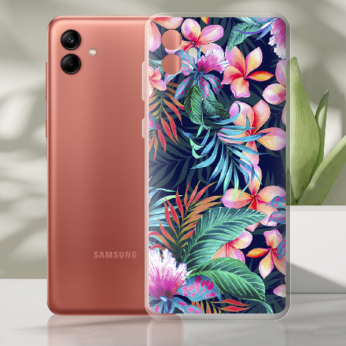 Чехол BoxFace Samsung Galaxy A04e (A042) flowers in the tropics