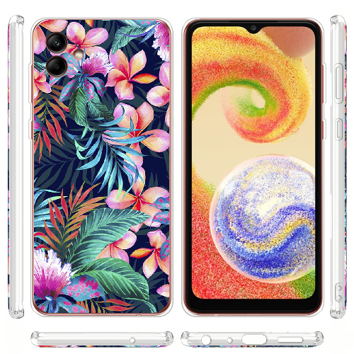 Чехол BoxFace Samsung Galaxy A04e (A042) flowers in the tropics