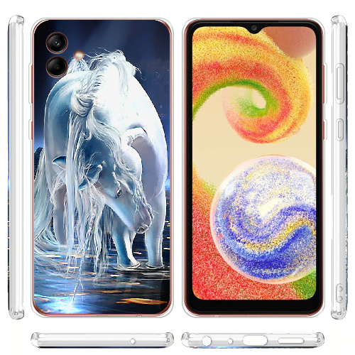 Чехол BoxFace Samsung Galaxy A04e (A042) White Horse