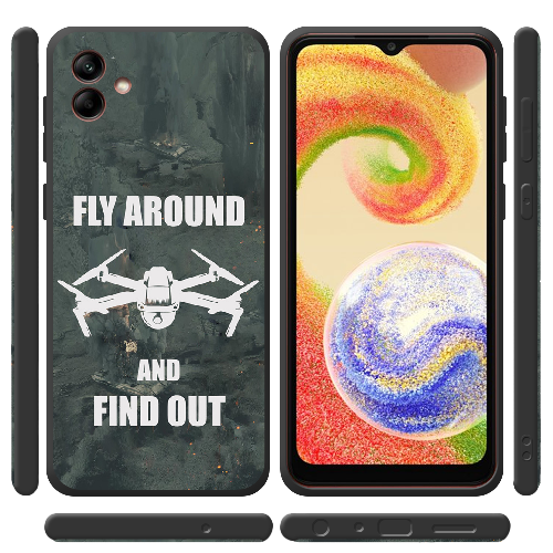 Чехол BoxFace Samsung Galaxy A04e (A042) Дрон Fly Around