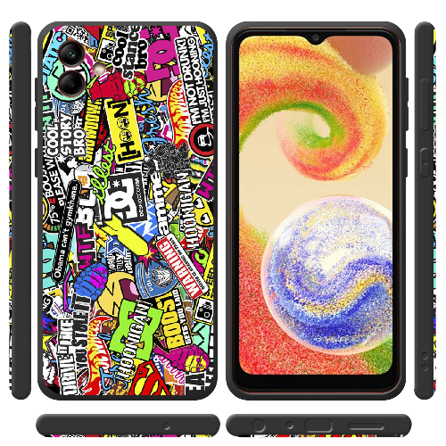 Чехол BoxFace Samsung Galaxy A04e (A042) Multicolored Inscriptions