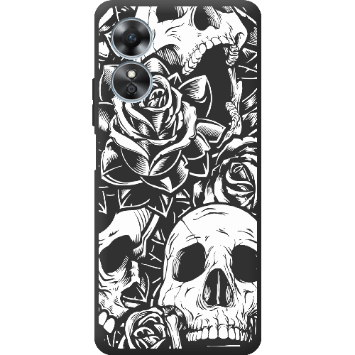 Чехол Boxface OPPO A17 Skull and Roses