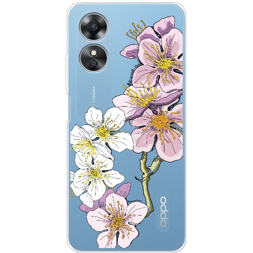 Чехол Boxface OPPO A17 Cherry Blossom