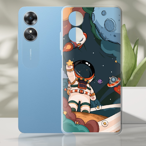 Чехол Boxface OPPO A17 Space Mission