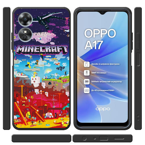 Чехол Boxface OPPO A17 Minecraft World Beyond