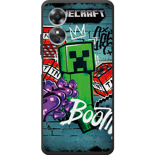 Чехол Boxface OPPO A17 Minecraft Graffiti