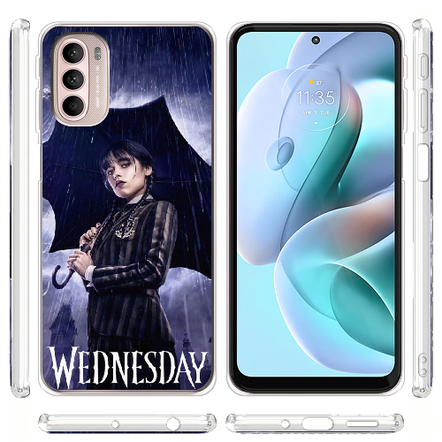 Чехол BoxFace Motorola G41 Wednesday Addams