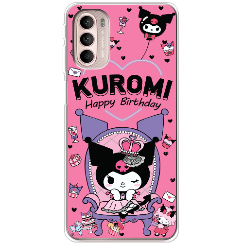 Чехол BoxFace Motorola G41 День народження Kuromi