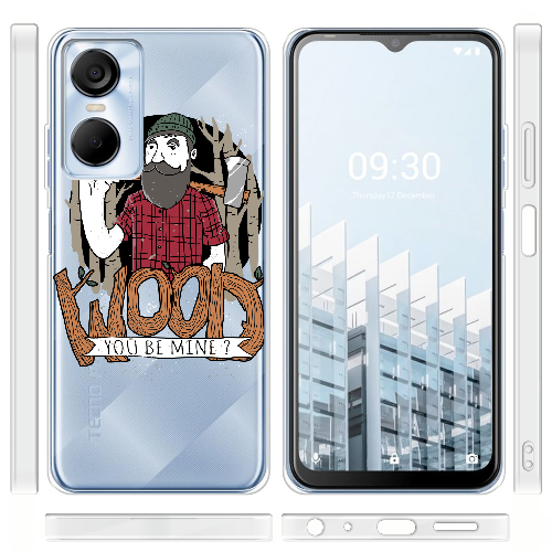 Чехол BoxFace Tecno Pop 6 Pro Wood you be mine