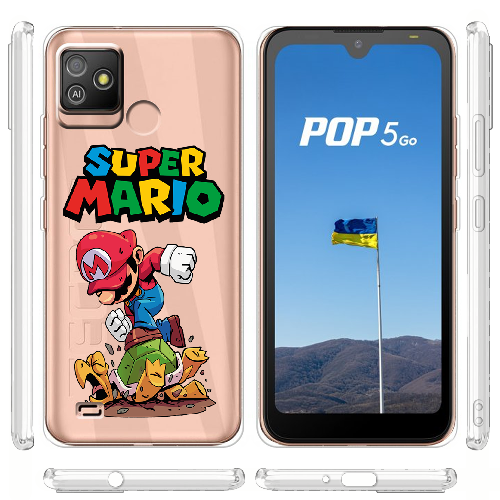 Чехол BoxFace Tecno Pop 5 GO Super Mario