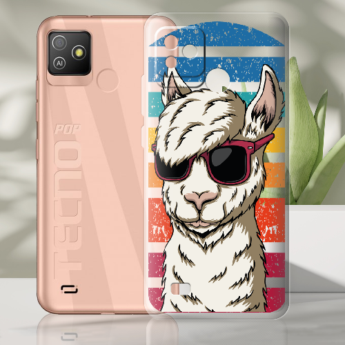 Чехол BoxFace Tecno Pop 5 GO Стильна Лама