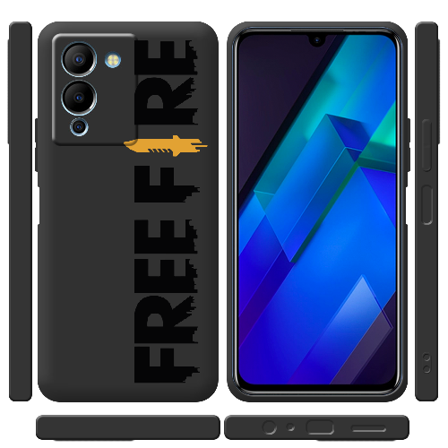 Чехол BoxFace Infinix Note 12 (G96) Черный Free Fire