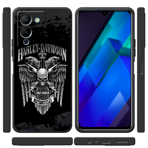 Чехол BoxFace Infinix Note 12 (G96) Harley Davidson skull and eagles