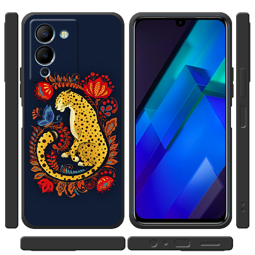 Чехол BoxFace Infinix Note 12 (G96) Petrykivka Leopard