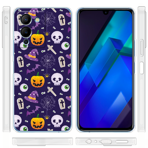 Чехол BoxFace Infinix Note 12 (G96) Halloween Purple Mood