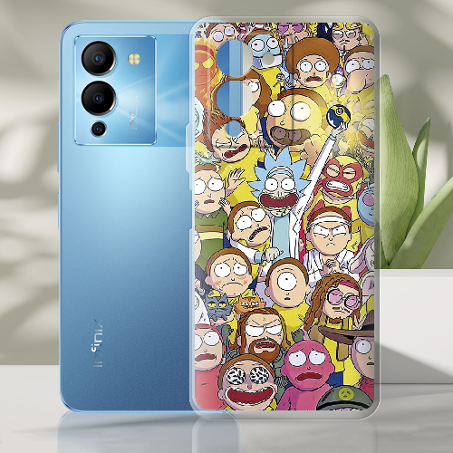 Чехол BoxFace Infinix Note 12 (G96) Rick and Morty все герои