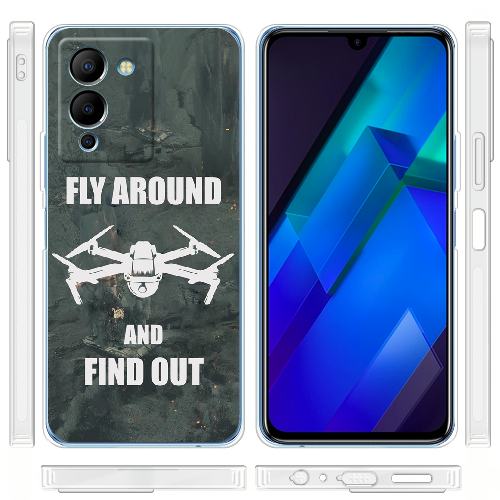 Чехол BoxFace Infinix Note 12 (G96) Дрон Fly Around