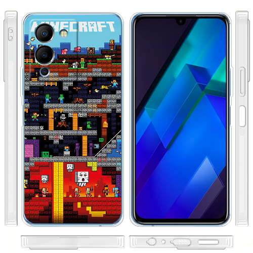 Чехол BoxFace Infinix Note 12 (G96) Minecraft Lode Runner