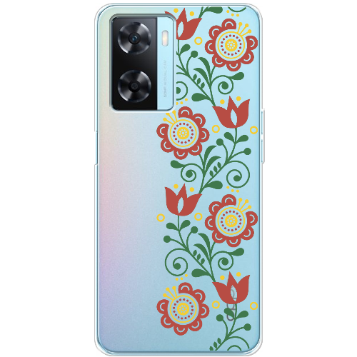 Чехол Boxface OPPO A57S Ethno Flower