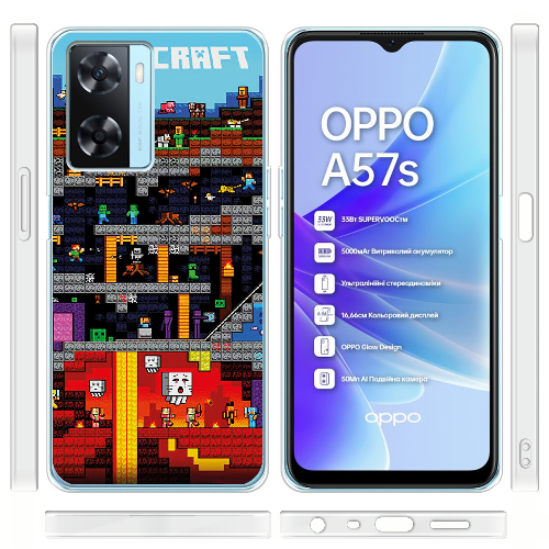 Чехол Boxface OPPO A57S Minecraft Lode Runner