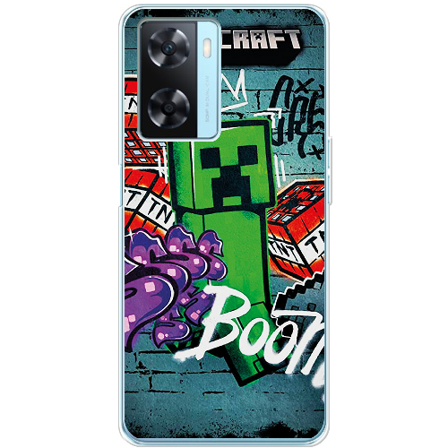 Чехол Boxface OPPO A57S Minecraft Graffiti