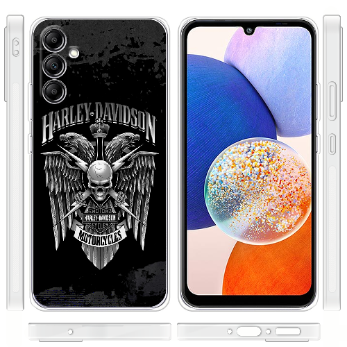 Чехол BoxFace Samsung Galaxy A34 5G (A346) Harley Davidson skull and eagles