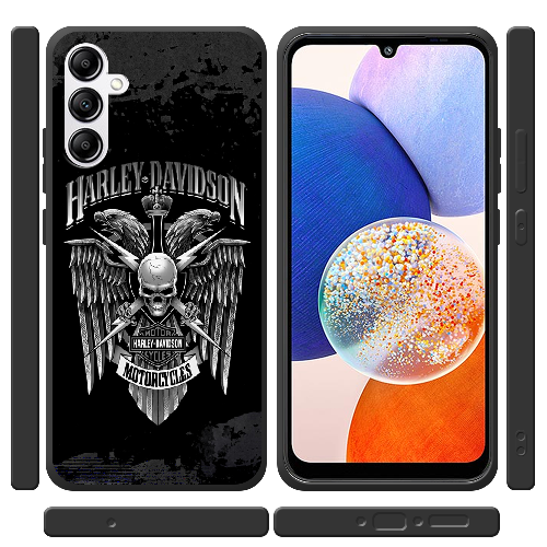 Чехол BoxFace Samsung Galaxy A34 5G (A346) Harley Davidson skull and eagles