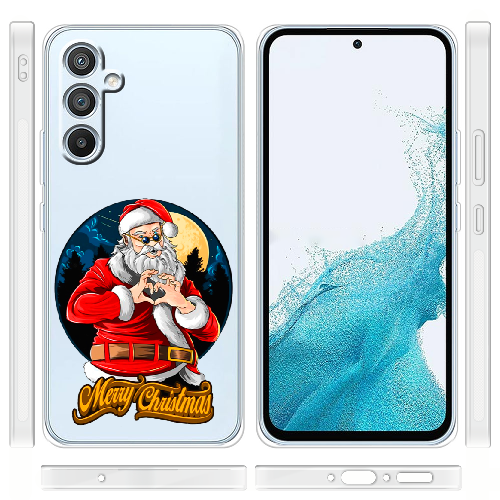 Чехол BoxFace Samsung Galaxy A54 5G (A546) Cool Santa and heart