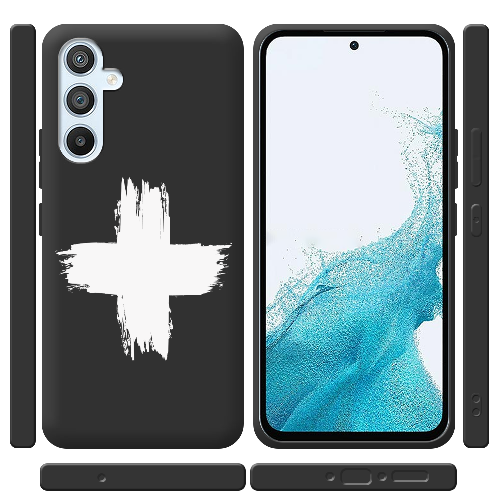 Чехол BoxFace Samsung Galaxy A54 5G (A546) Білий хрест ЗСУ