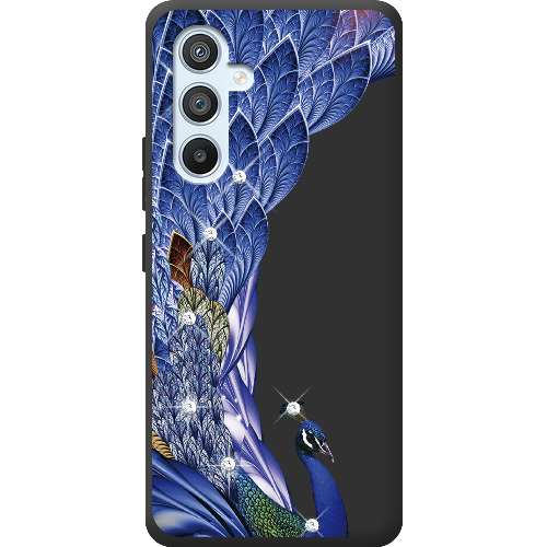 Чехол BoxFace Samsung Galaxy A54 5G (A546) Павлин со стразами