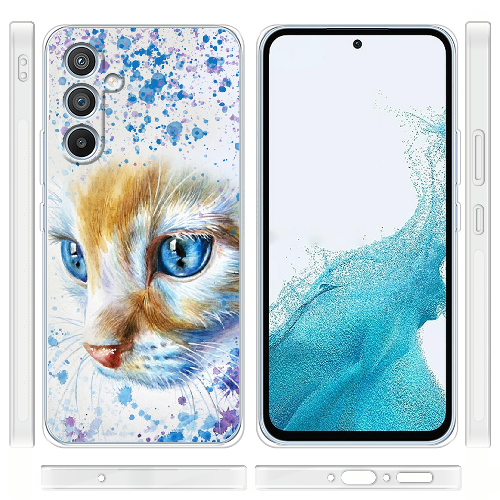 Чехол BoxFace Samsung Galaxy A54 5G (A546) Голубоглазый Кот