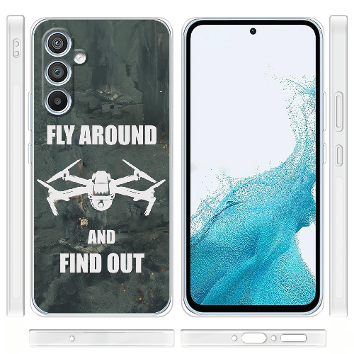 Чехол BoxFace Samsung Galaxy A54 5G (A546) Дрон Fly Around