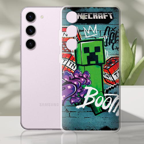 Чехол BoxFace Samsung Galaxy S23 (S911) Minecraft Graffiti