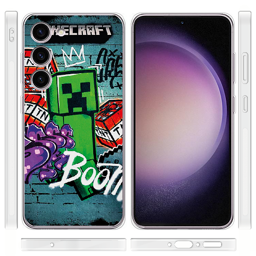 Чехол BoxFace Samsung Galaxy S23 (S911) Minecraft Graffiti