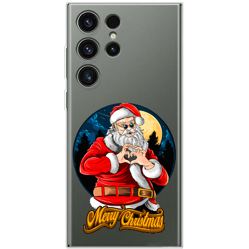 Чехол BoxFace Samsung Galaxy S23 Ultra (S918) Cool Santa and heart