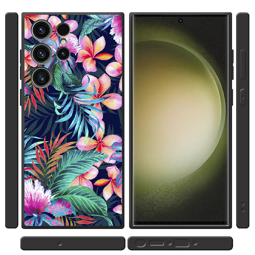 Чехол BoxFace Samsung Galaxy S23 Ultra (S918) flowers in the tropics