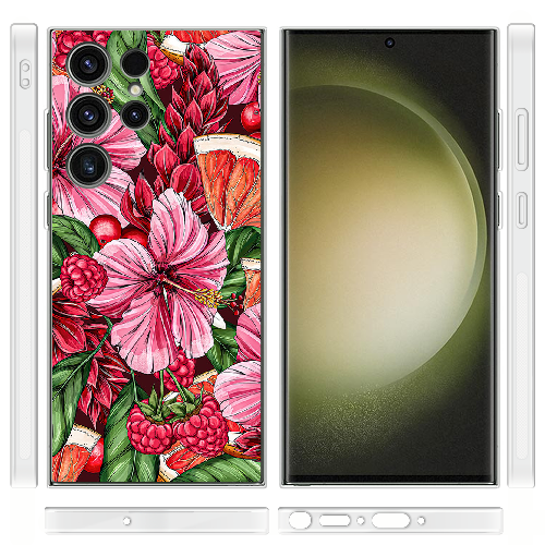 Чехол BoxFace Samsung Galaxy S23 Ultra (S918) Tropical Flowers