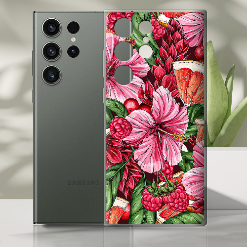 Чехол BoxFace Samsung Galaxy S23 Ultra (S918) Tropical Flowers