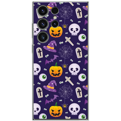 Чехол BoxFace Samsung Galaxy S23 Ultra (S918) Halloween Purple Mood