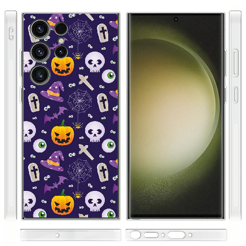 Чехол BoxFace Samsung Galaxy S23 Ultra (S918) Halloween Purple Mood