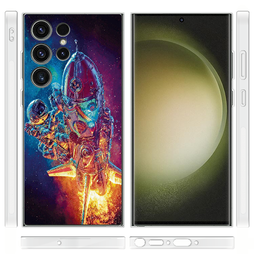 Чехол BoxFace Samsung Galaxy S23 Ultra (S918) Astronaut in Space