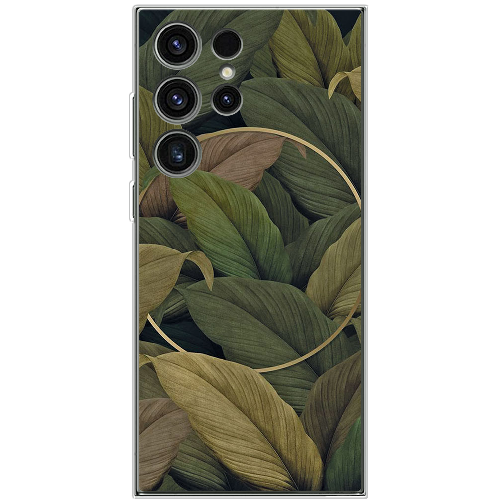 Чехол BoxFace Samsung Galaxy S23 Ultra (S918) Green Leaf