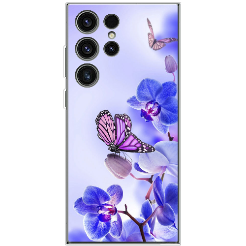 Чехол BoxFace Samsung Galaxy S23 Ultra (S918) Orchids and Butterflies