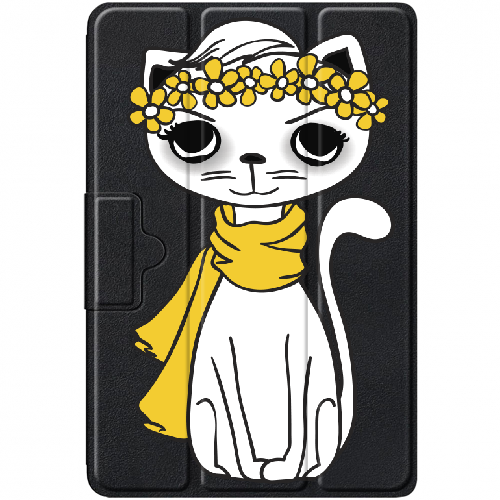 Чехол для Lenovo Tab M10 Plus (3rd Gen) 10.6" Hipster Yellow Kitty