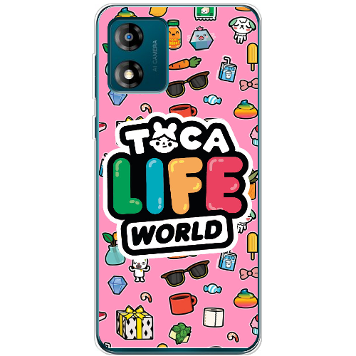 Чехол BoxFace Motorola E13 Toca Boca Life World