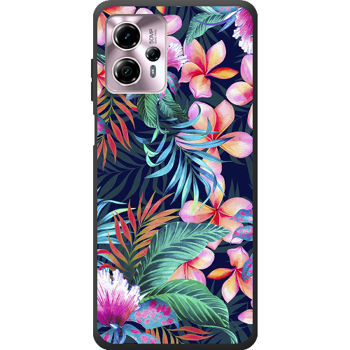 Чехол BoxFace Motorola G13 flowers in the tropics