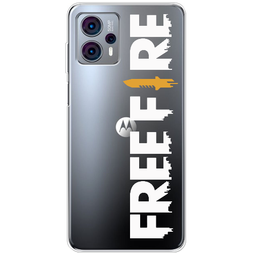 Чехол BoxFace Motorola G23 Белый Free Fire